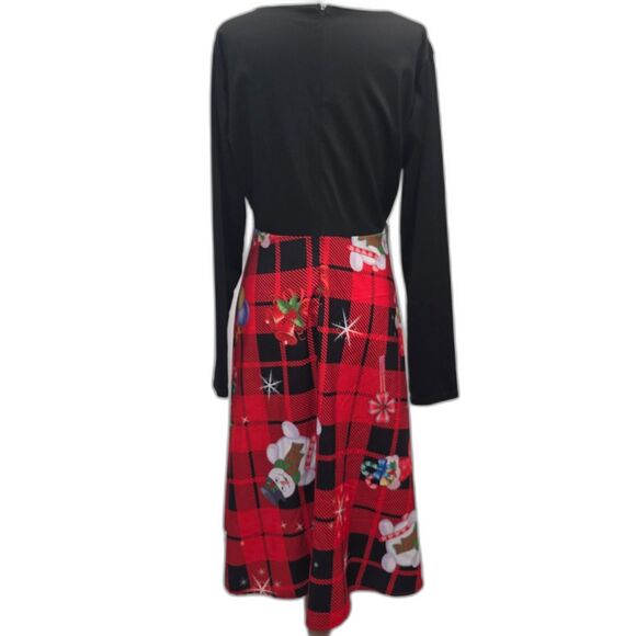 Scalloped V/Scoop Neck Holiday Party Dress Size XL - Picture 7 of 11